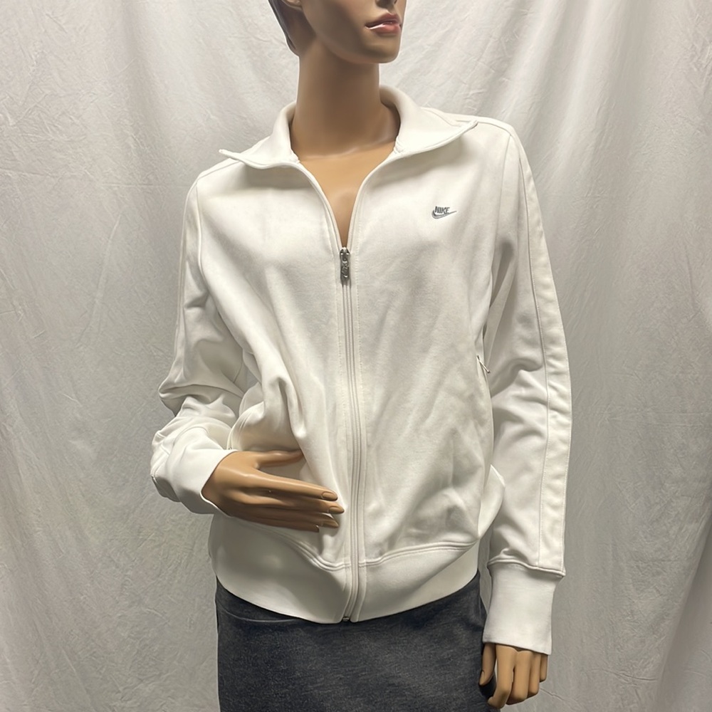 Nike Sportswear Women's White Full Zipper Jacket NWOT